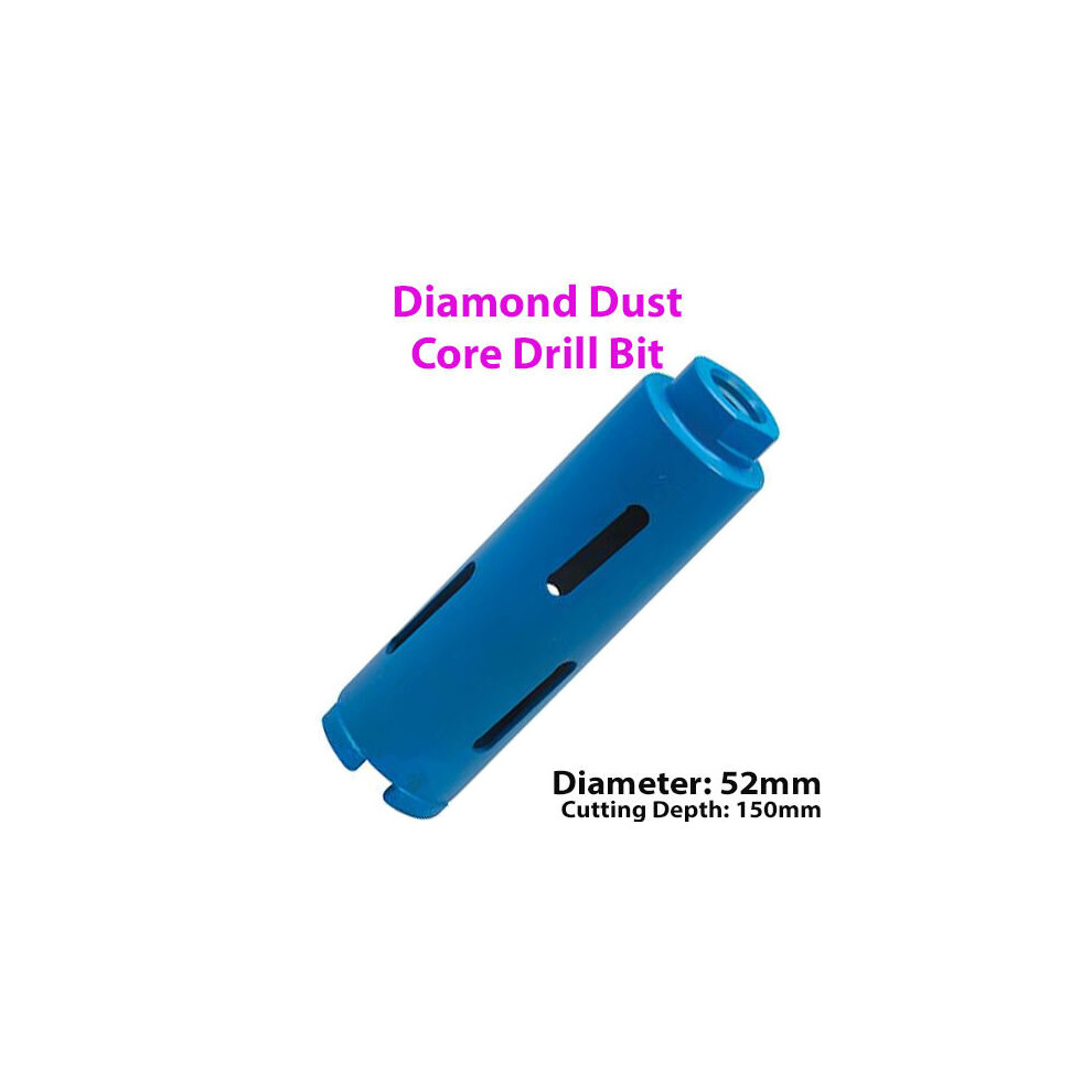 52mm x 150mm Diamond Core Drill Bit Hole Cutter For Brick Wall / Concrete Block