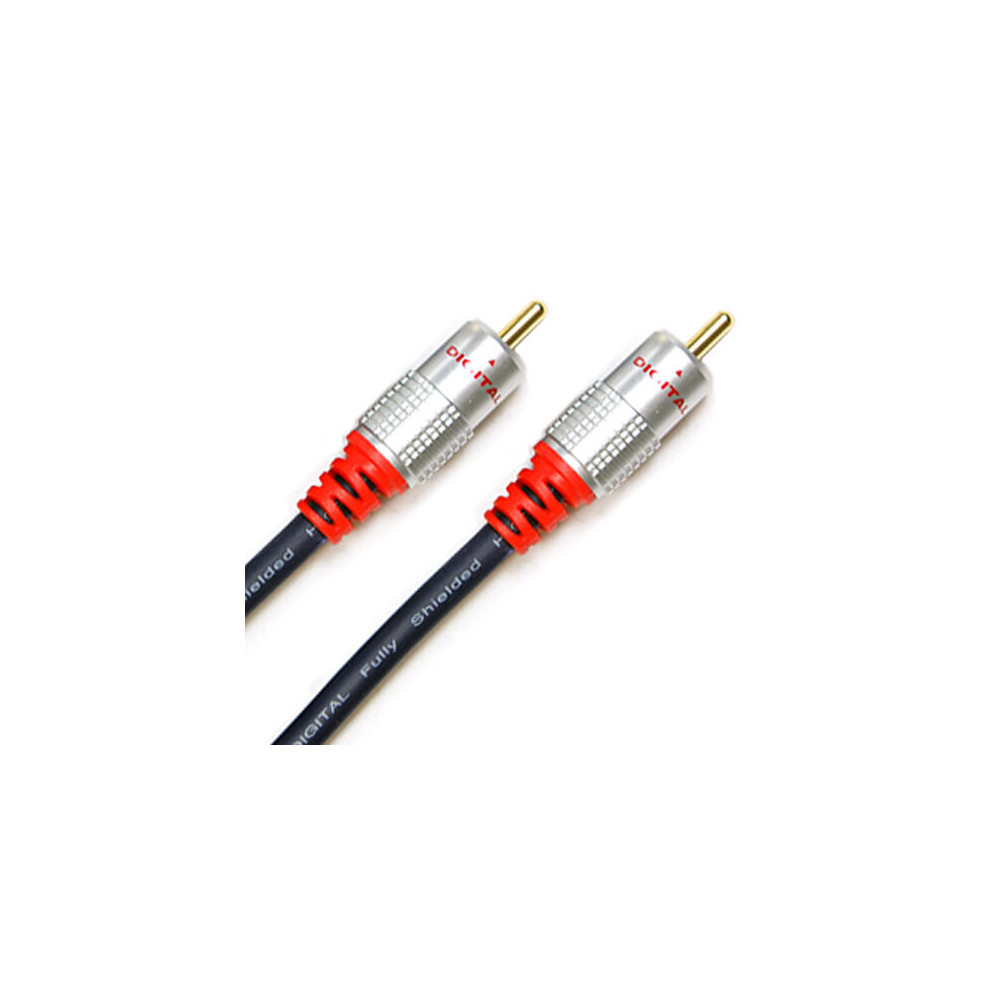 20m - 1 RCA Male to Male Subwoofer/Digital Coaxial Cable Lead - Phono Audio/Video - CableFinder