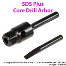 100mm SDS Hex Core Drill Arbor Bit Fits 1/2" BSP TCT & Diamond Core Drill