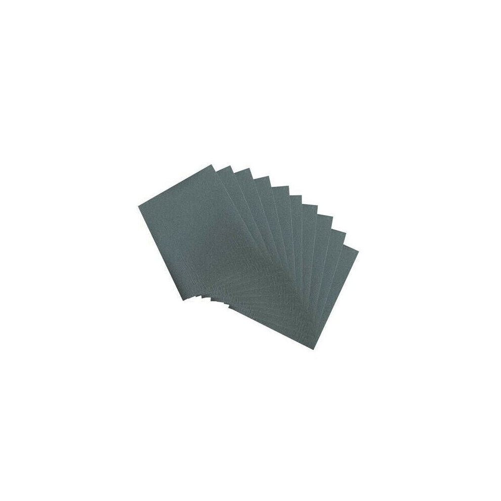 QTY 10 320 Grit Wet & Dry Sheets Abrasive Sandpaper Metal Vanish Sanding