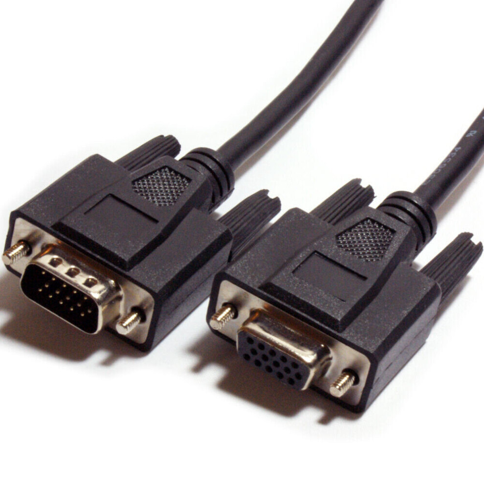 Loops 0.15M Vga Male To Female Extension Cable Video Monitor To Pc Laptop Lead 15 Pin