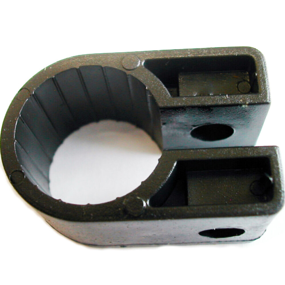 Qty 100X 17.8Mm Black Cable Cleat Clip Size 7 Swa Armoured Screw Fixing P 5055538198656