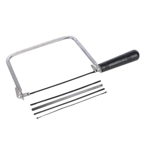 Loops 170mm Coping Saw 5 Assorted Blades 360 Degree Blade Adjustable