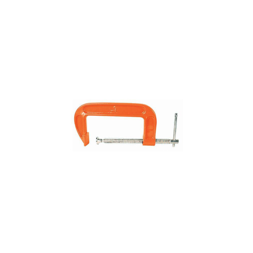 150mm Steel Frame G Clamp Copper Plated Thread Reinforced Shoulders