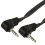 Loops 0.3m 3.5mm 4 Pole Jack Plug to Male Lead Cable Right Angled AV Camera iPhone AUX 1