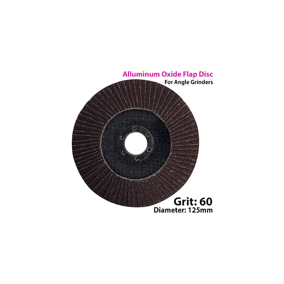 Loops 125Mm 60 Grit Aluminium Oxide Flap Disc Sanding Sander For Angle Grinder