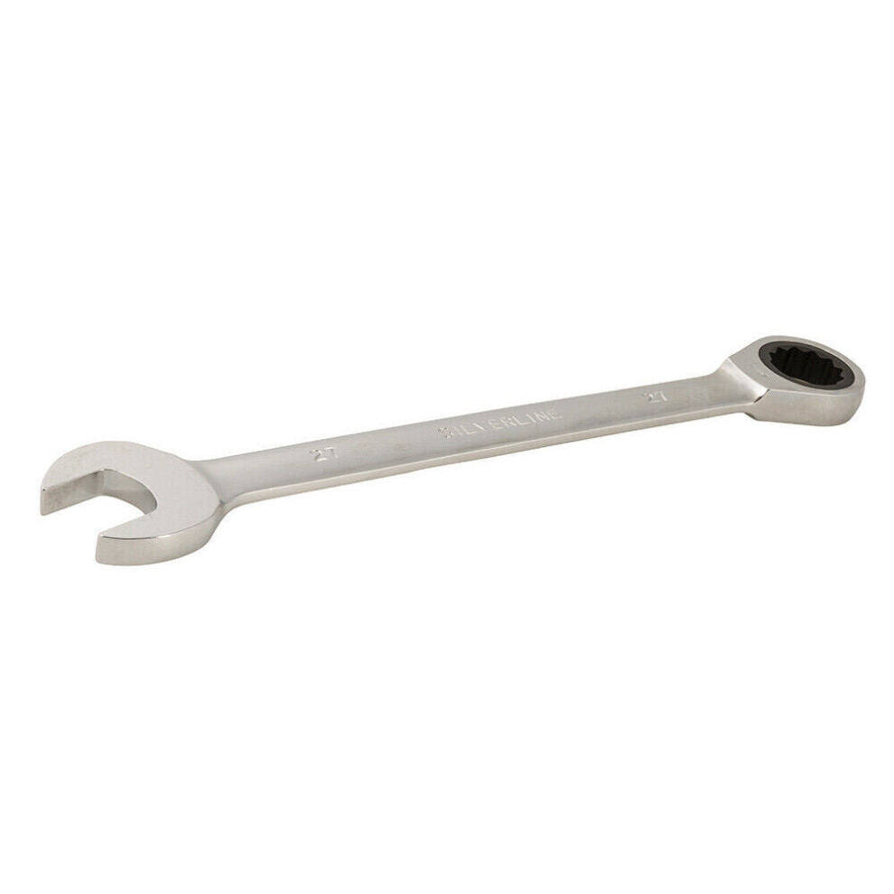 27mm Fixed Head Ratchet Spanner Hardened & Tempered Chrome Vanadium Steel Tool