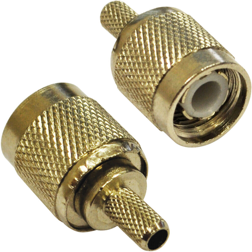 Loops Qty 10 Tnc Male Compression Crimp Connector Rg58 Coaxial Radio Antenna Wifi Dab