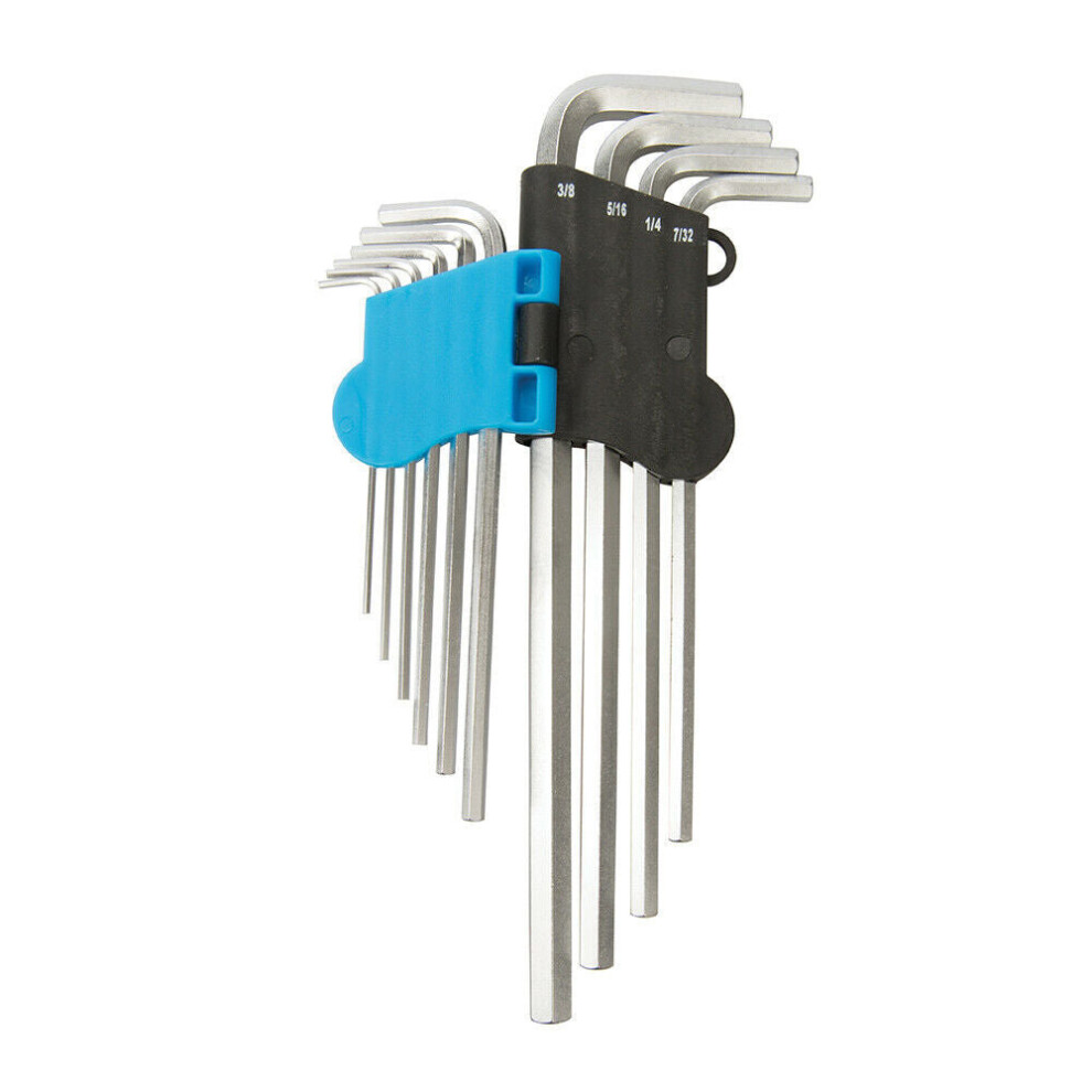 10x Imperial Hex Key Set Double Ended Short & Long PRO Allen 1/16 3/8" inch