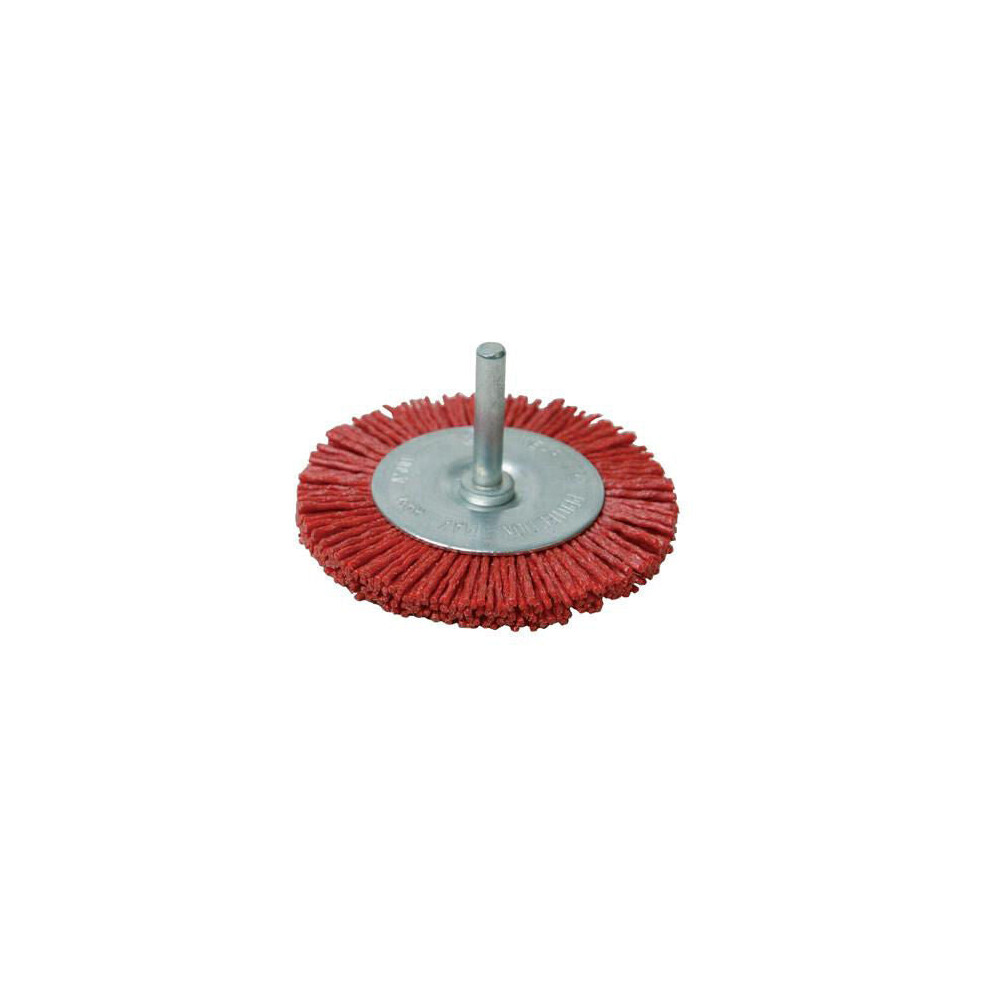 100mm Filament Wheel 6mm Diameter Shank Rust & Paint Removal Cleaning Metal