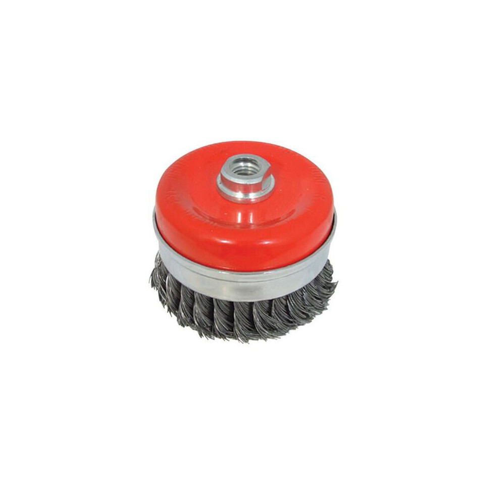 80mm Twist Knot Cup M14x2 Rust Paint Removal Angle Grinders