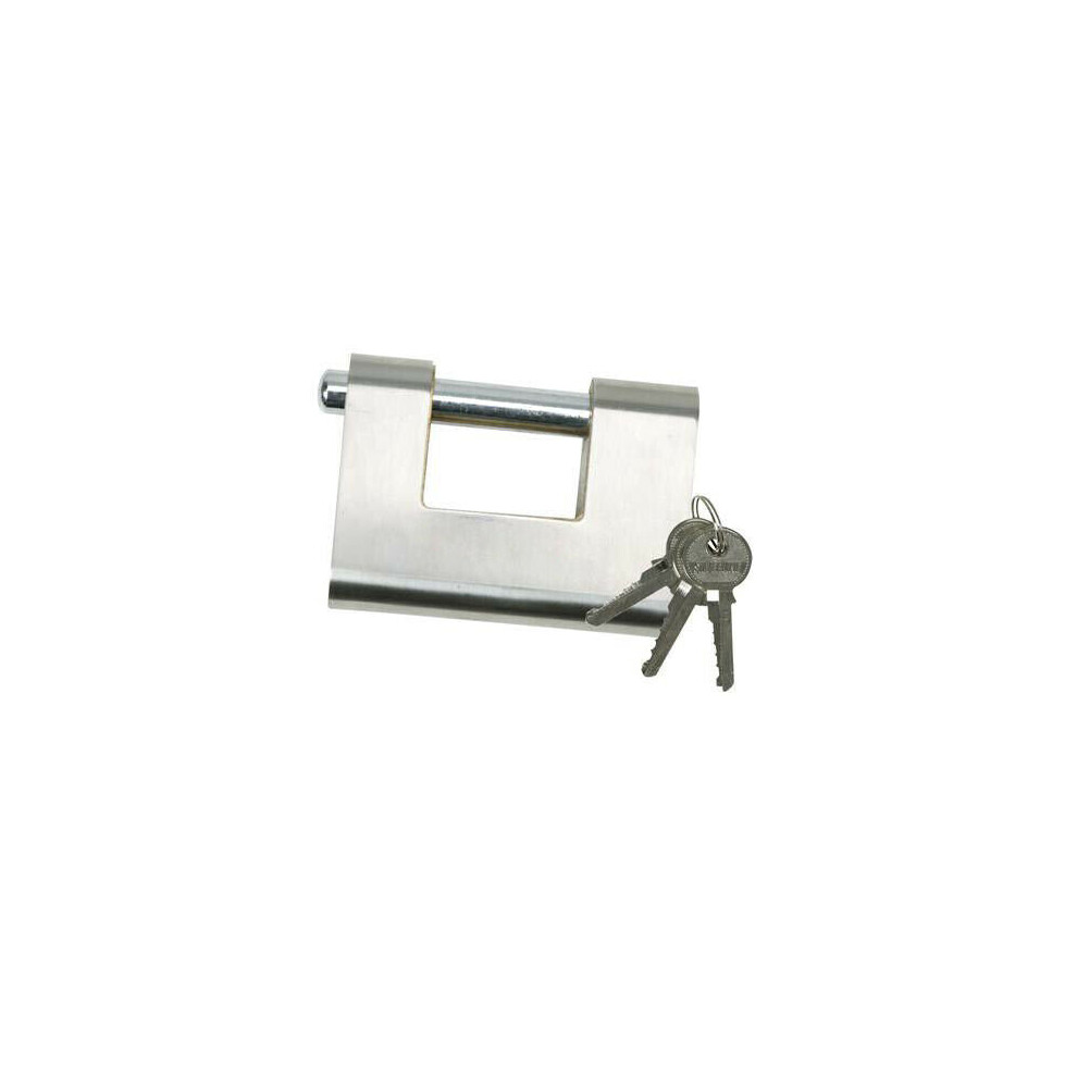 80mm Close Armoured Security Shutter Lock 12mm Shackle Diameter