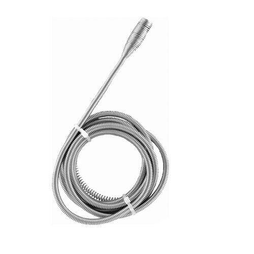 Loops 6mm x 1.8m Wastepipe Cleaner Cork Screw End Remove Blockages Obstructions
