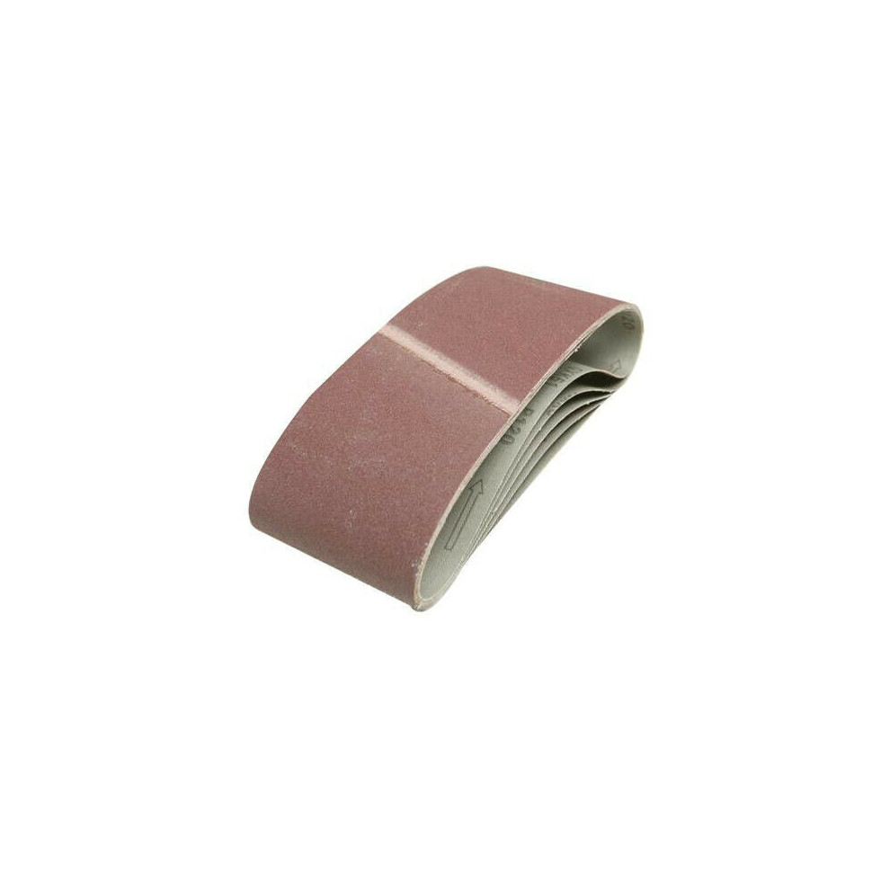 Qty 5 100Mm X 610Mm Sanding Belts 80 Grit For Belt Sander 5055538158810