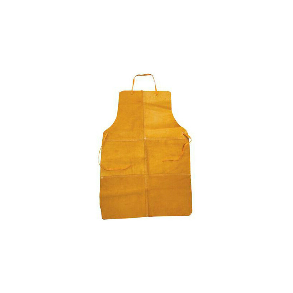 Full Length Welders Apron Reinforced Eyelets & Ties Safety Cover Protection