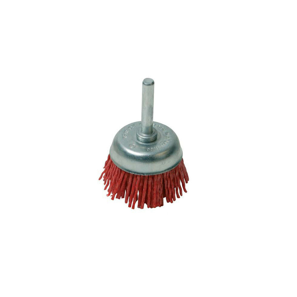 75mm Non Sparking Filament Cup Brush Nylon Threads/Abrasive Grit For Drill