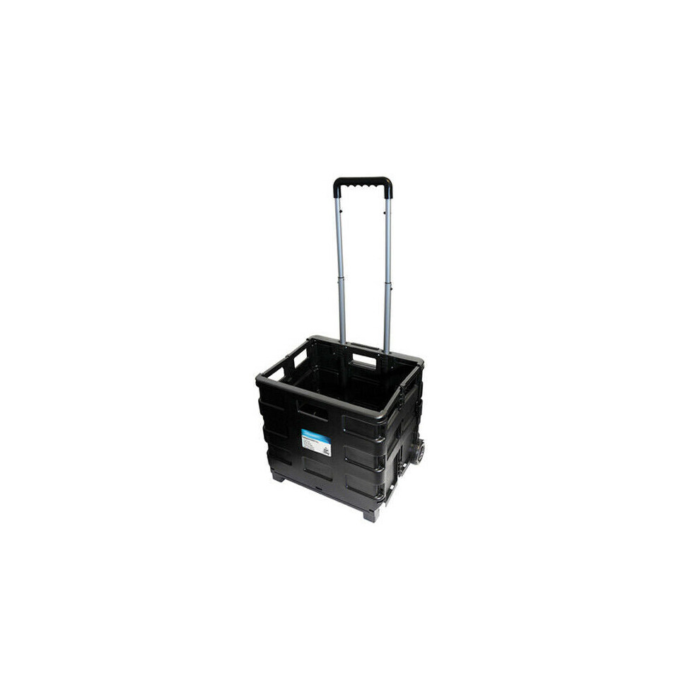Folding Box Trolley Max 25kg 380mm x 310mm x 330mm Shopping Storage Crate