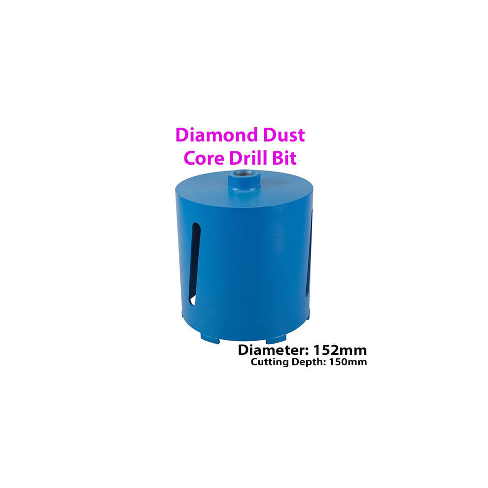 152mm x 150mm Diamond Core Drill Bit Hole Cutter For Brick Wall / Concrete Block