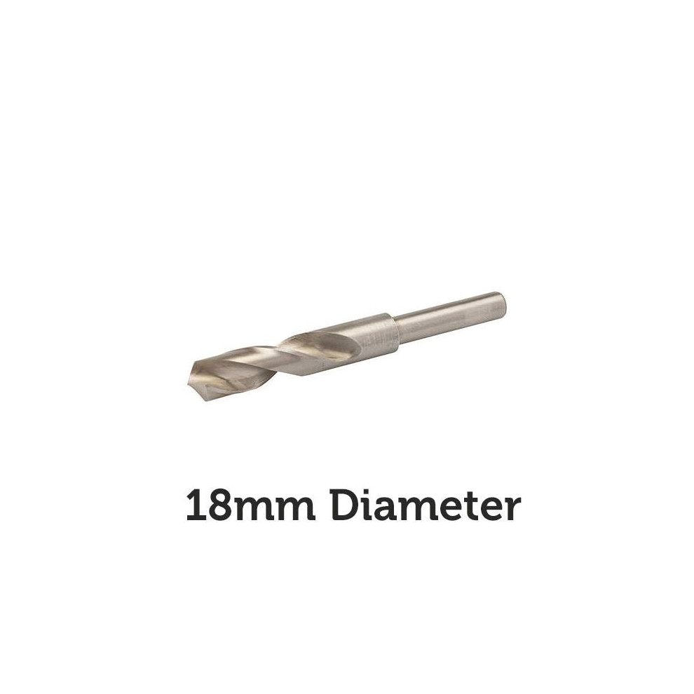 PRO 18mm Blacksmiths Drill Bit 12.5mm Shank Metal Milling Sheet Steel Aluminium