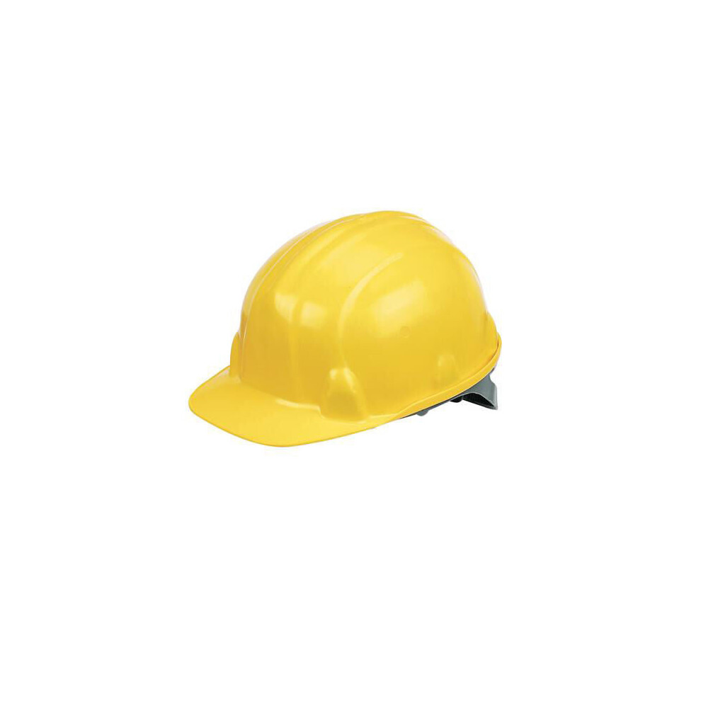 Yellow Safety Adjustable Hard Hat Protection Building Work Site Builders