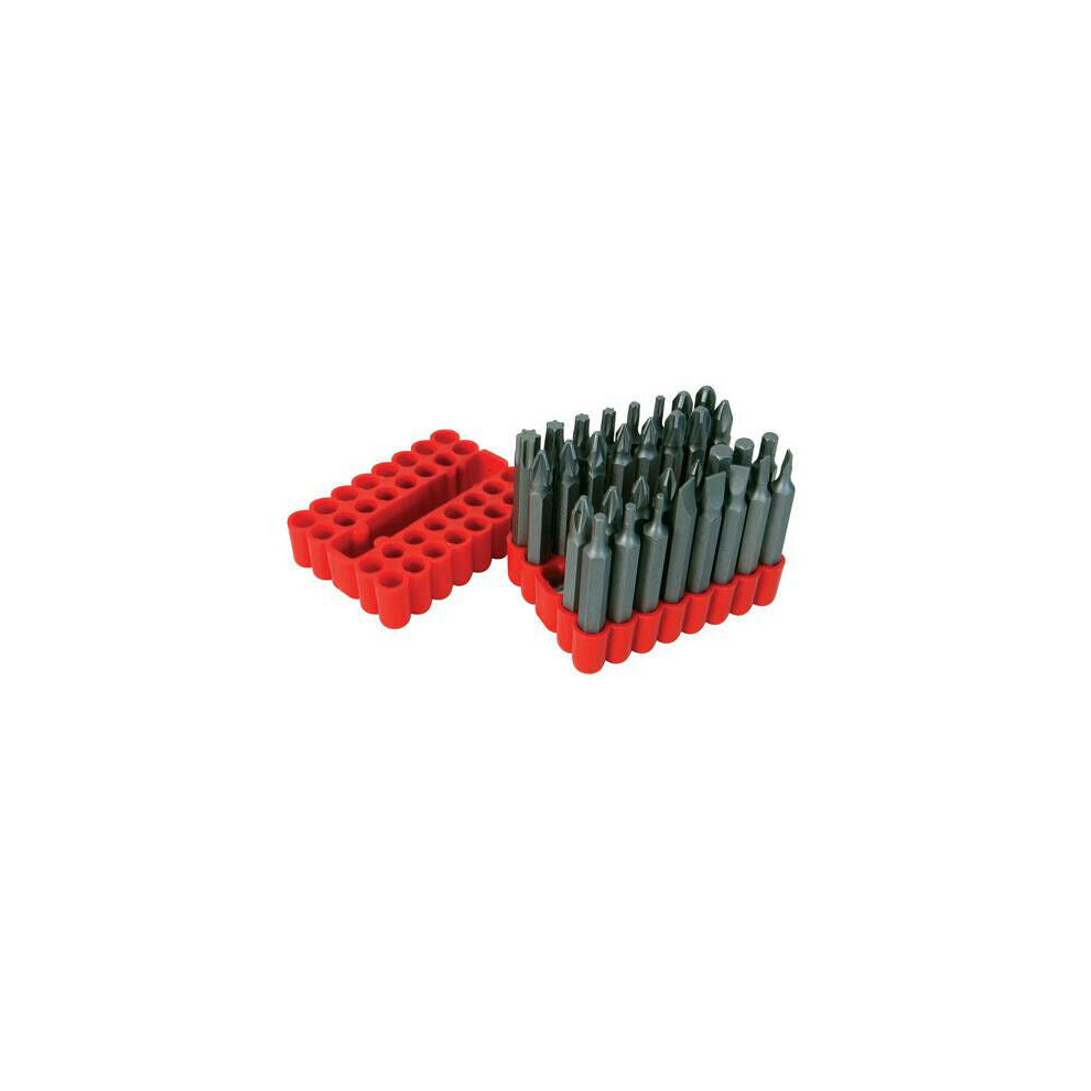 33 Piece Screwdriver Bit Set 50mm Chrome Vanadium Kit Phillips Pozzi Torx