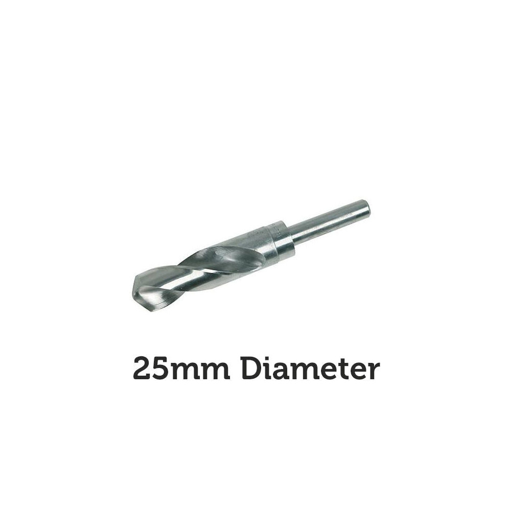 PRO 25mm Blacksmiths Drill Bit 12.5mm Shank Metal Milling Sheet Steel Aluminium