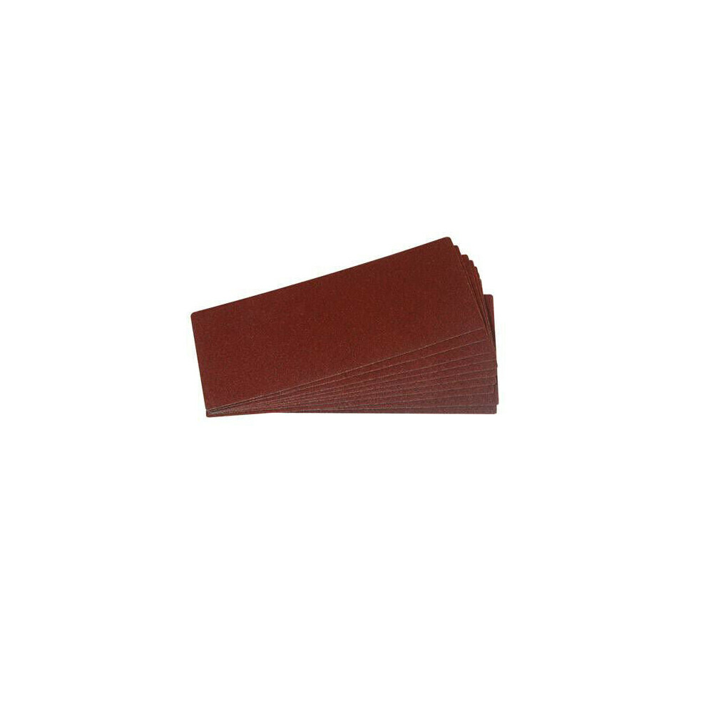 10x 93mm x 230mm Sanding Sheets 60 Grit Aluminium Oxide 1/3 Electric Sander