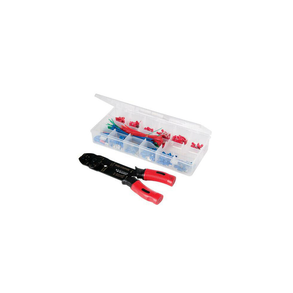 271 Piece Crimping Tool Set Crimp Pliers & Terminals Tubes Ties Accessories