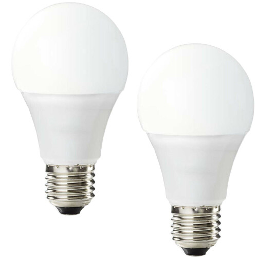 Loops 2x WiFi Colour Change LED Light Bulb 9W E27 Warm Cool White SMART Dimmable Lamp