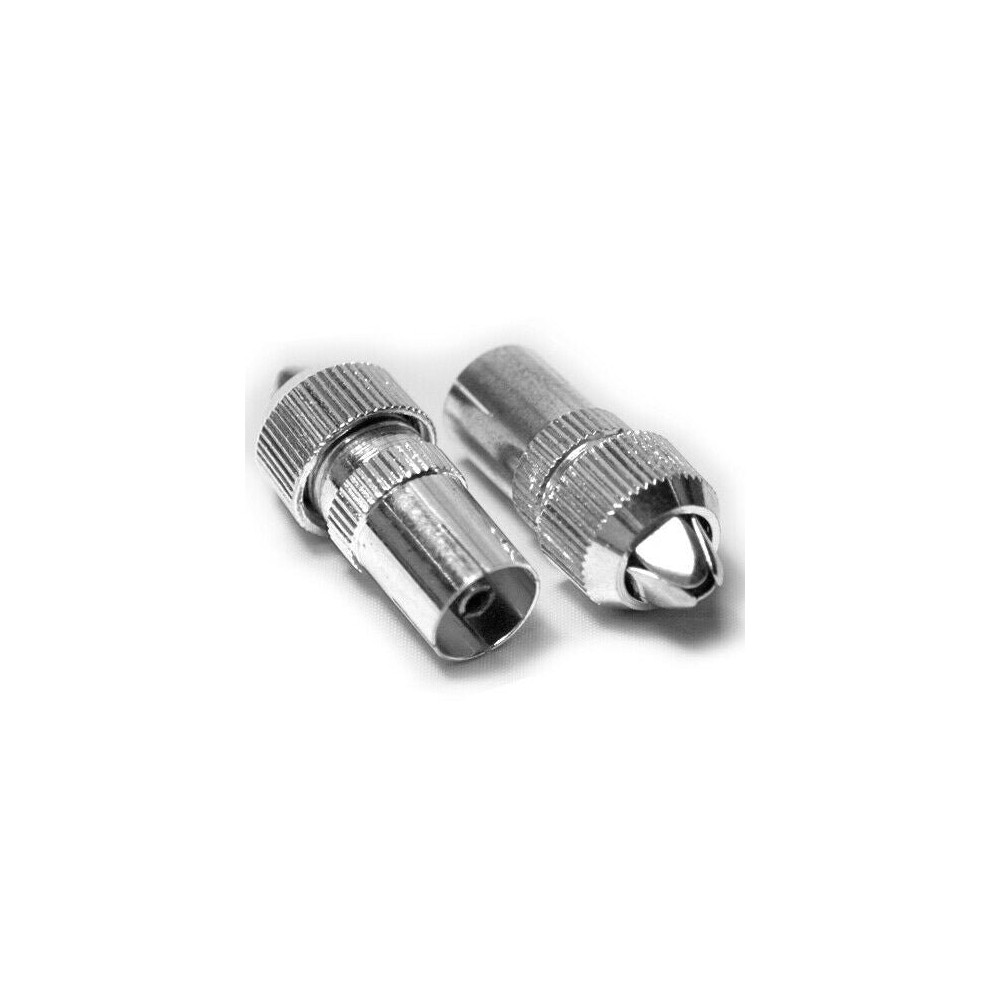 Loops 10X Pro Tv Aerial Female Connectors Coaxial Coax Rf Cable Socket Freeview End
