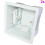 Loops 2x 47mm Deep Plasterboard Back Box Single Dry Lining Wall Flush Mount Pattress 1