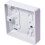 Loops 5x 38mm Deep Single Plastic Surface Mounted Back Box 1 Gang Wall Pattress Outlet 1