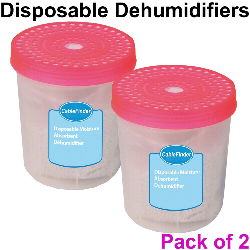 2x 0.7L Disposable Moisture Absorber Dehumidifier Interior Room Damp Preventer