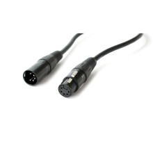 5x 3m 5 Pin XLR Male to Female DMX Lighting Cable DJ Gig LED Signal Light Lead
