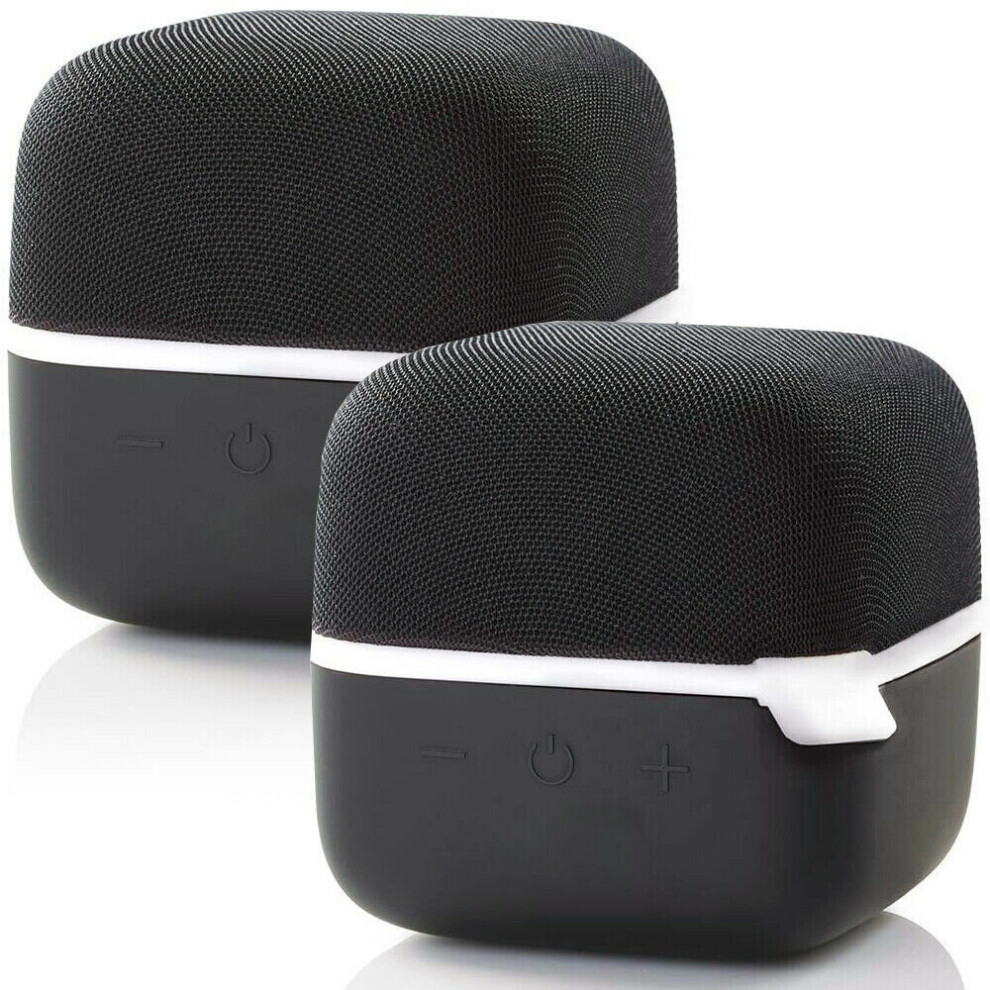 2x 15W Bluetooth Speaker Kit WHITE True Wireless Stereo Portable Rechargeable