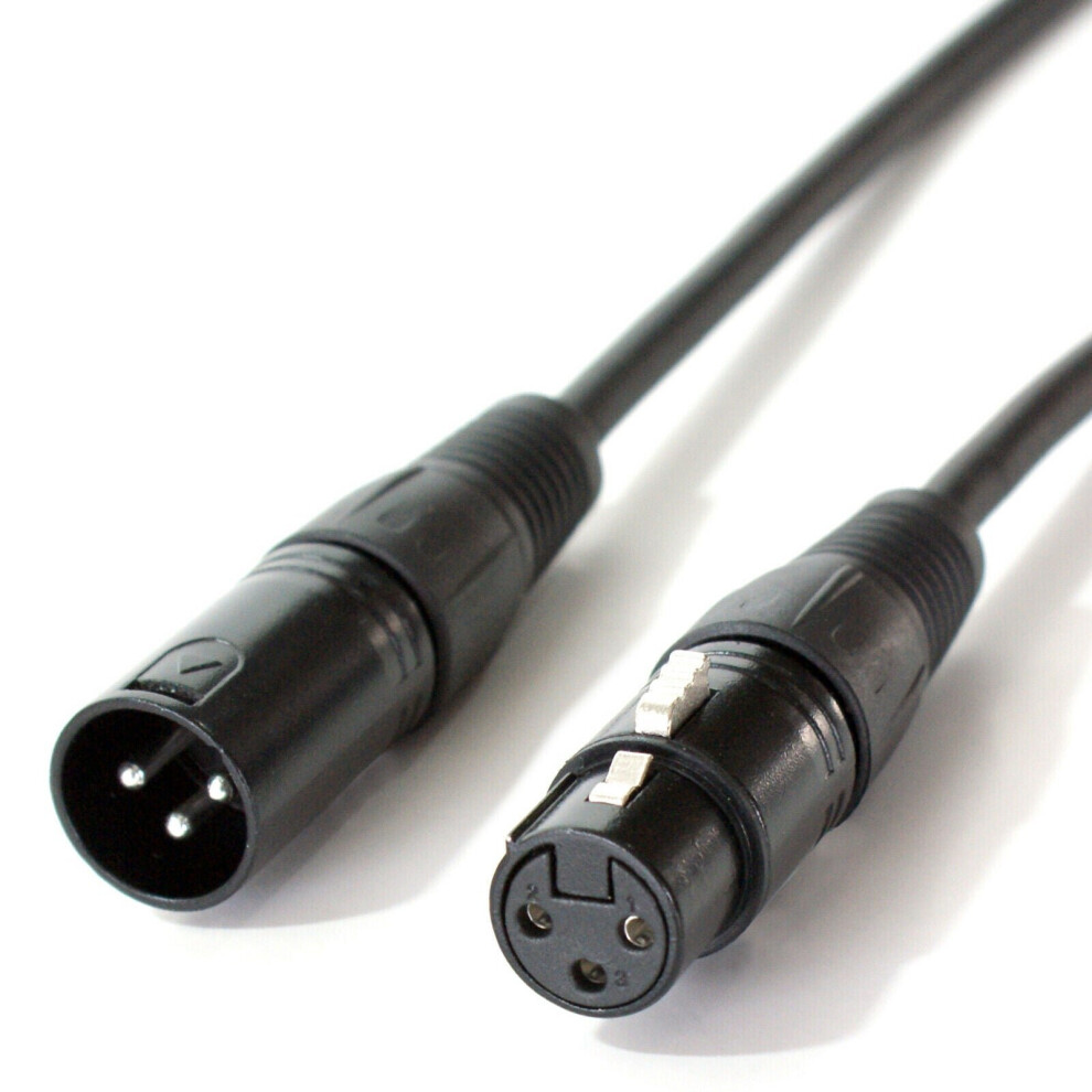 Loops 0.5M 3 Pin Xlr Male To Female Dmx Lighting Cable Dj Gig Led Signal Light Lead