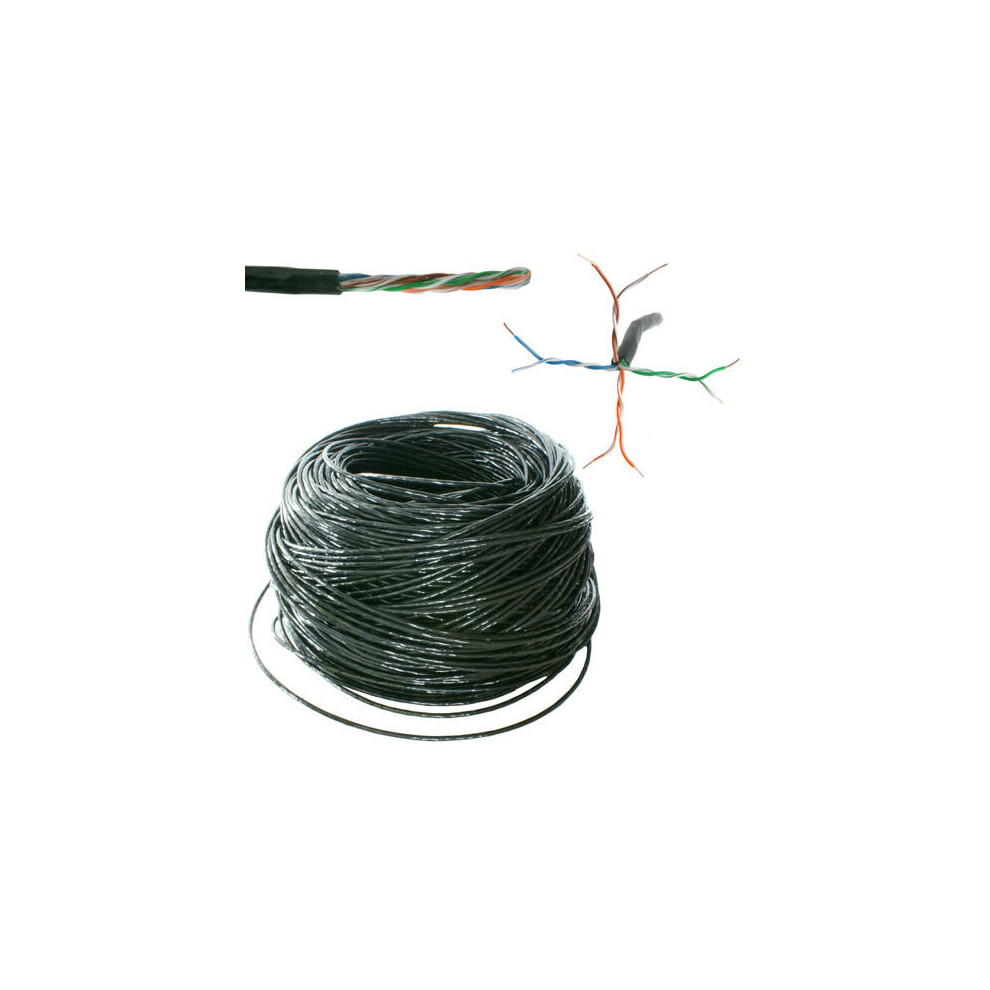 100m Outdoor External CAT5 Ethernet Network Cable Reel Drum LAN UTP RJ45 CCA