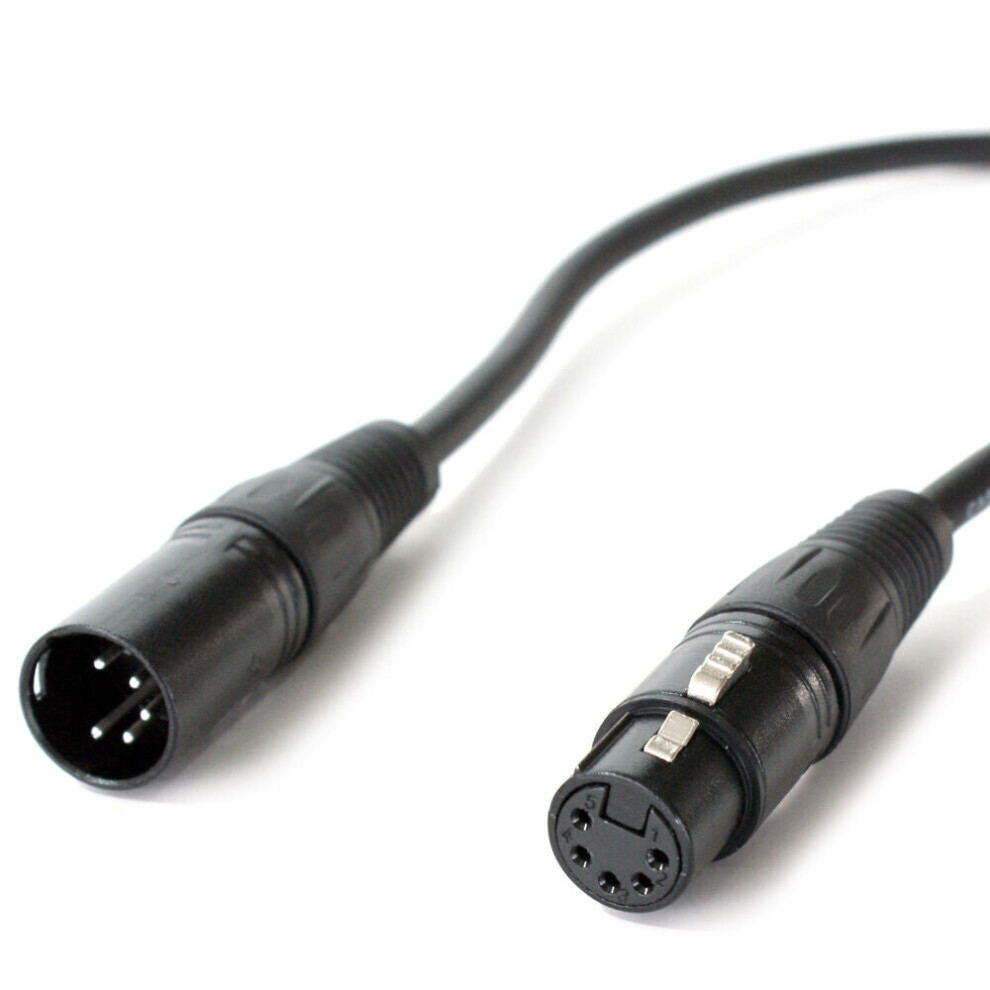 10m 5 Pin XLR Male to Female DMX Lighting Cable DJ Gig LED Signal Light Lead