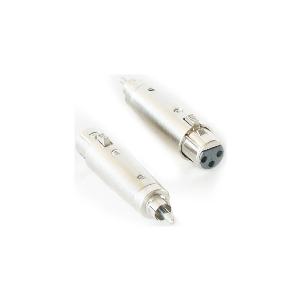 Loops 1 Rca Male To 3 Pin Xlr Female Audio Adapter Amplifier Mic Cable Mixer Converter