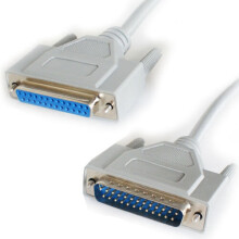 2m 25 Way RS232 Male to Female Straight Cable Lead Serial Pin DB25 D Sub