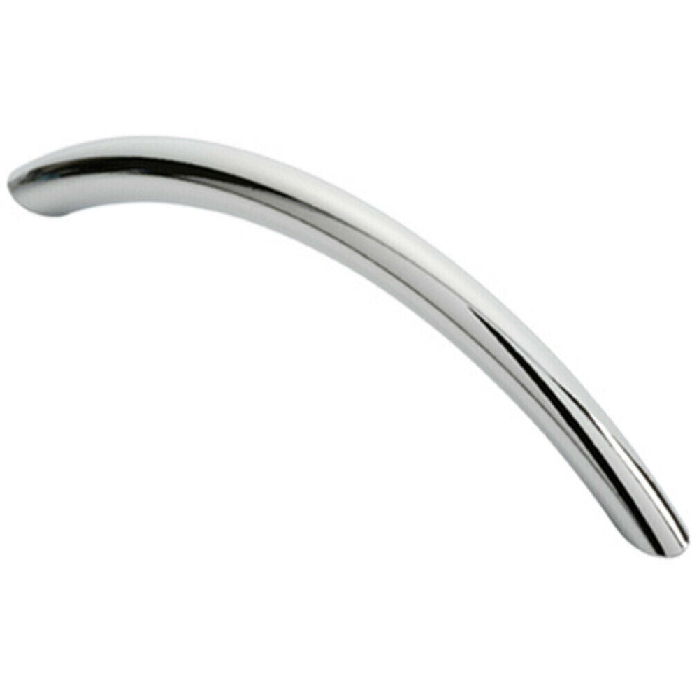 Curved Bow Cabinet Pull Handle 119 X 10Mm 96Mm Fixing Centres Chrome 5056492559842