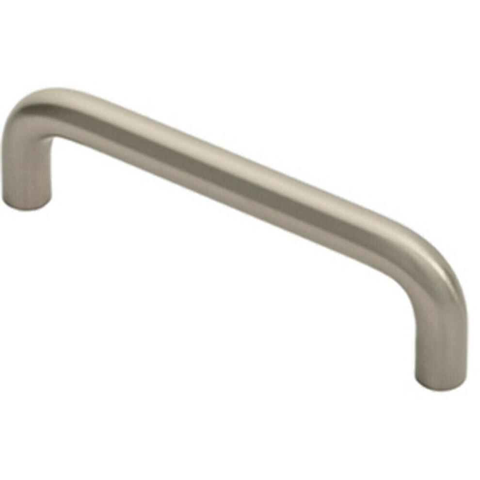 Loops Round D Bar Cabinet Pull Handle 106 X 10Mm 96Mm Fixing Centres Satin Nickel