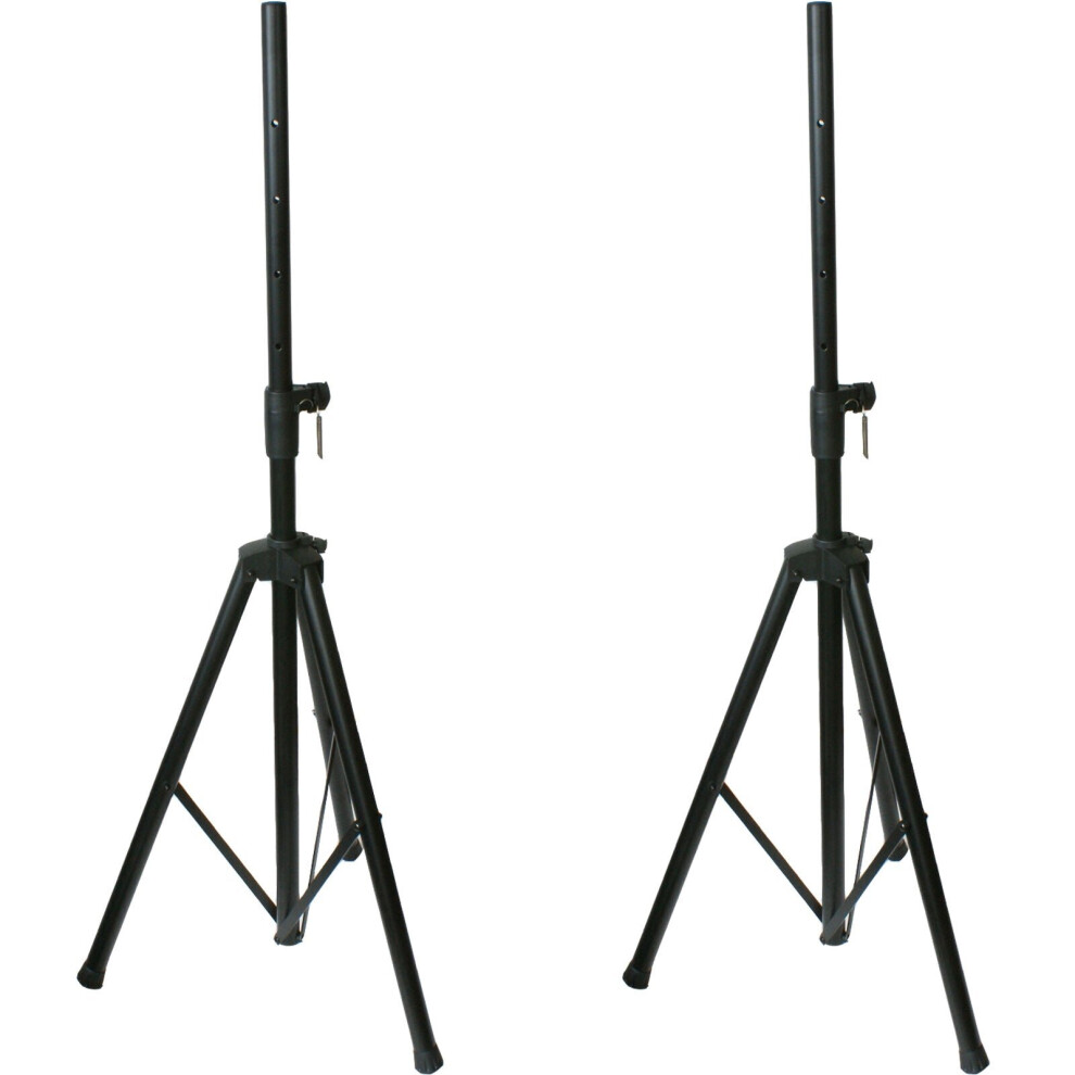 PAIR / 2x Adjustable 35mm Speaker Stands 1.9m Heavy Duty Tripod DJ PA Disco-image-OPC-P8WJPWW-NEW