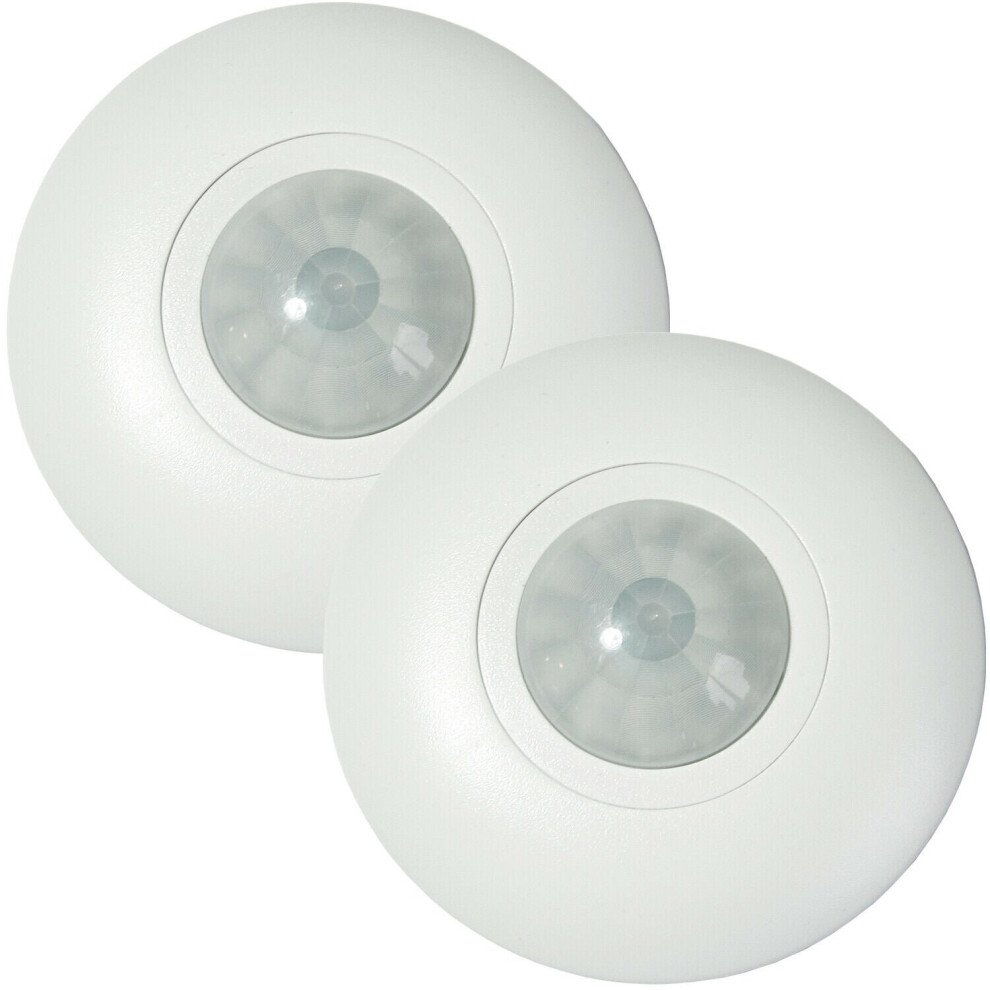 2x Outdoor / Bathroom PIR Occupancy Sensor Automatic Timer Reset Light Switch