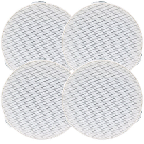 Loops 2x PAIR 4" Mini Low Profile Ceiling Speaker 8 OHM 2 Way Compact Mount Slim Line