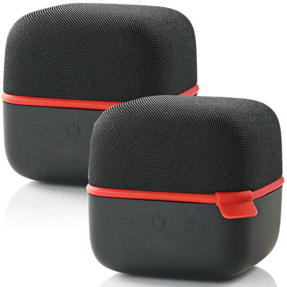 2X 15W Bluetooth Speaker Kit True Wireless Stereo Portable Rechargeable Red 5056199807215