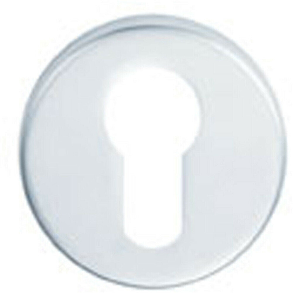 52mm Euro Profile Round Escutcheon Concealed Fix Satin Stainless Steel