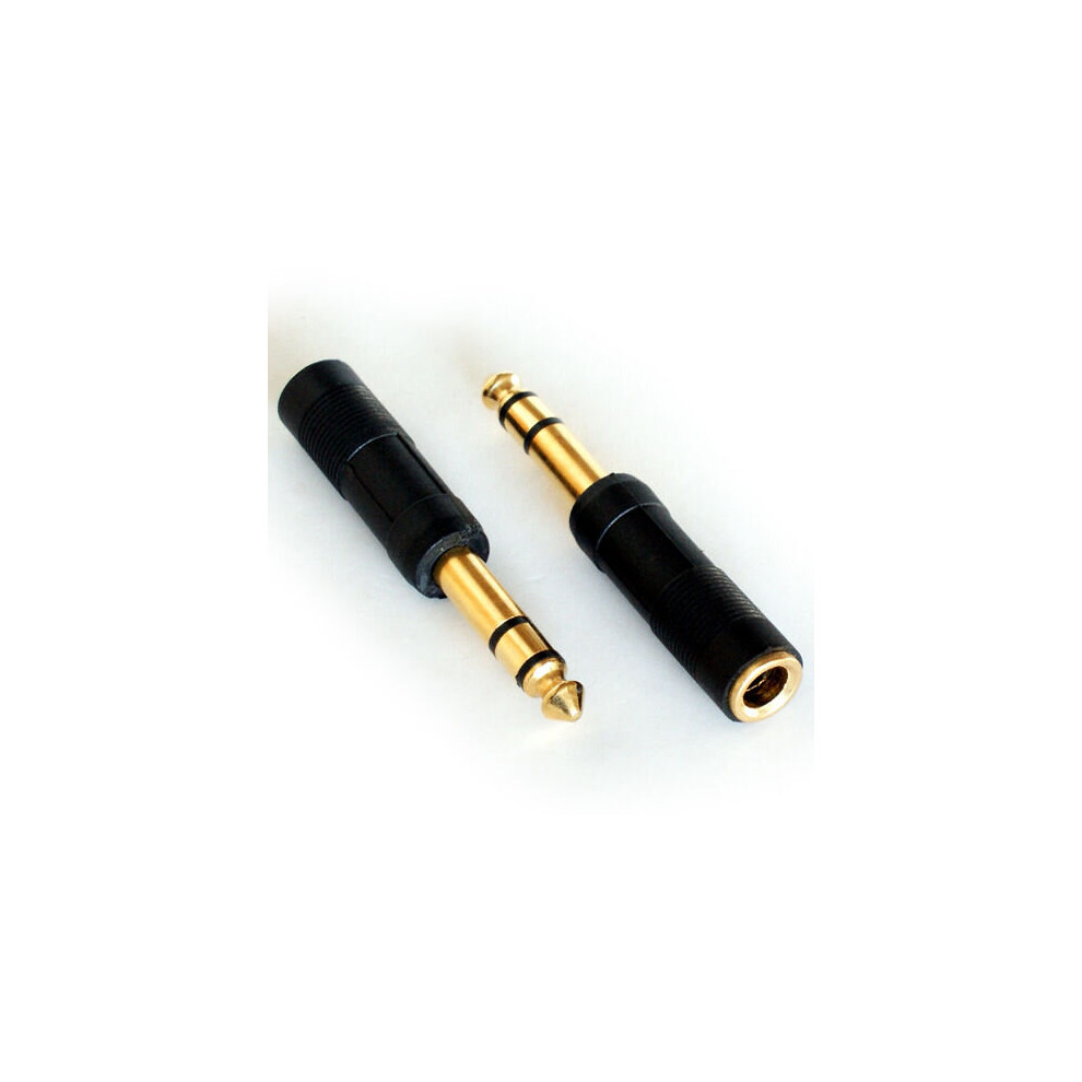 GOLD 6.35mm 1/4" Stereo Male to Female Socket Port Protector Equipment Protection