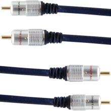 PRO 20m Twin Dual 2 RCA Male to Plug Interconnect Cable Lead Audio PHONO Amp