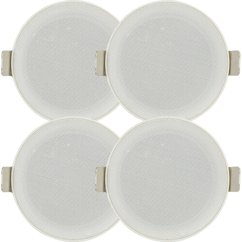 Loops 2x PAIR 3" Mini Low Profile Ceiling Speaker 8 OHM 2 Way Compact Mount Slim Line